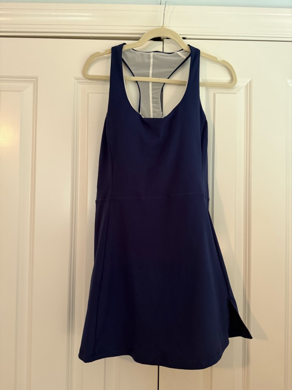 J. Crew Navy Athletic Dress with built-in shorts